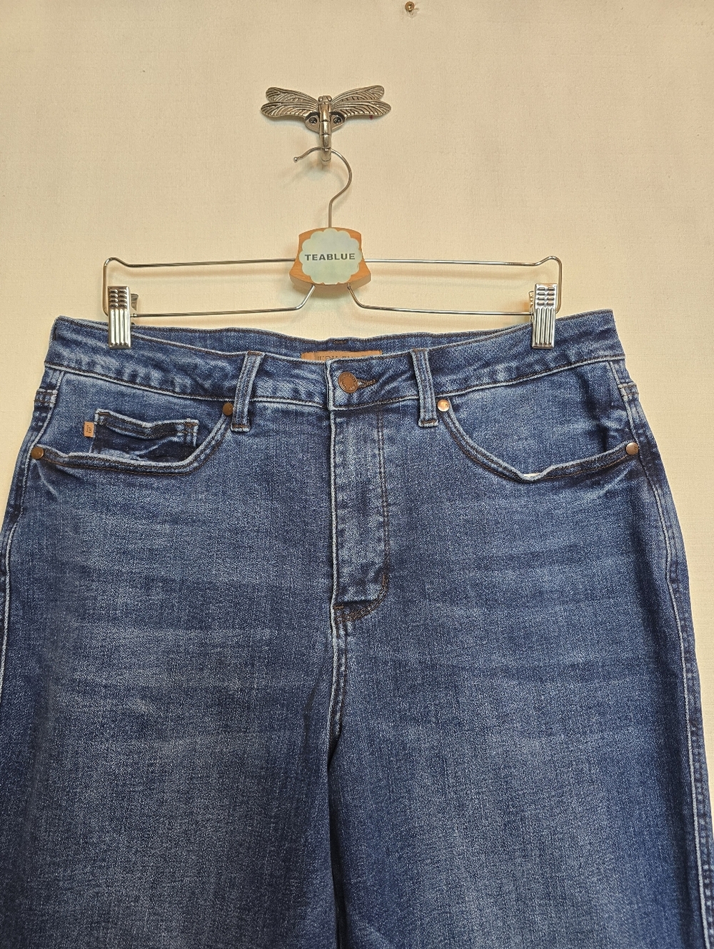 Judy Blue Women's Dark Wash High-Rise Tummy Control Boot Cut Jean JB881062 18W - Picture 7 of 14